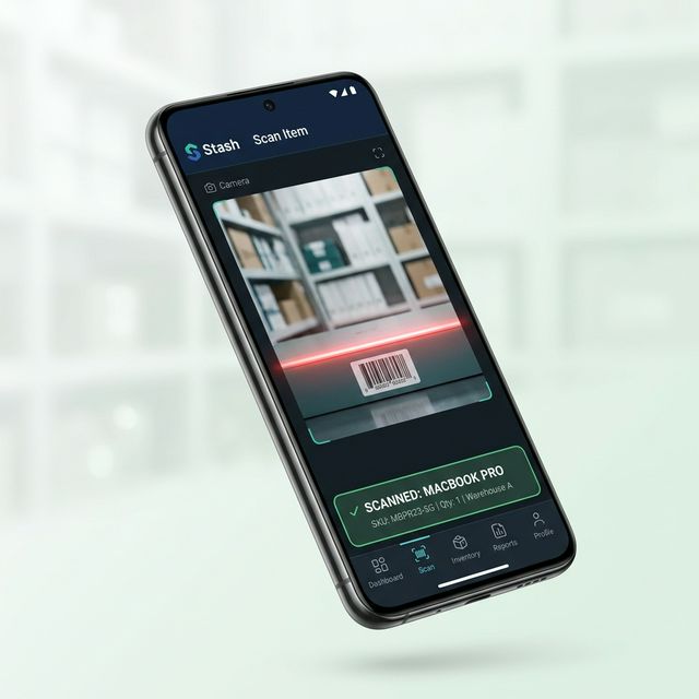 Stash Mobile Barcode Scanner App for Android